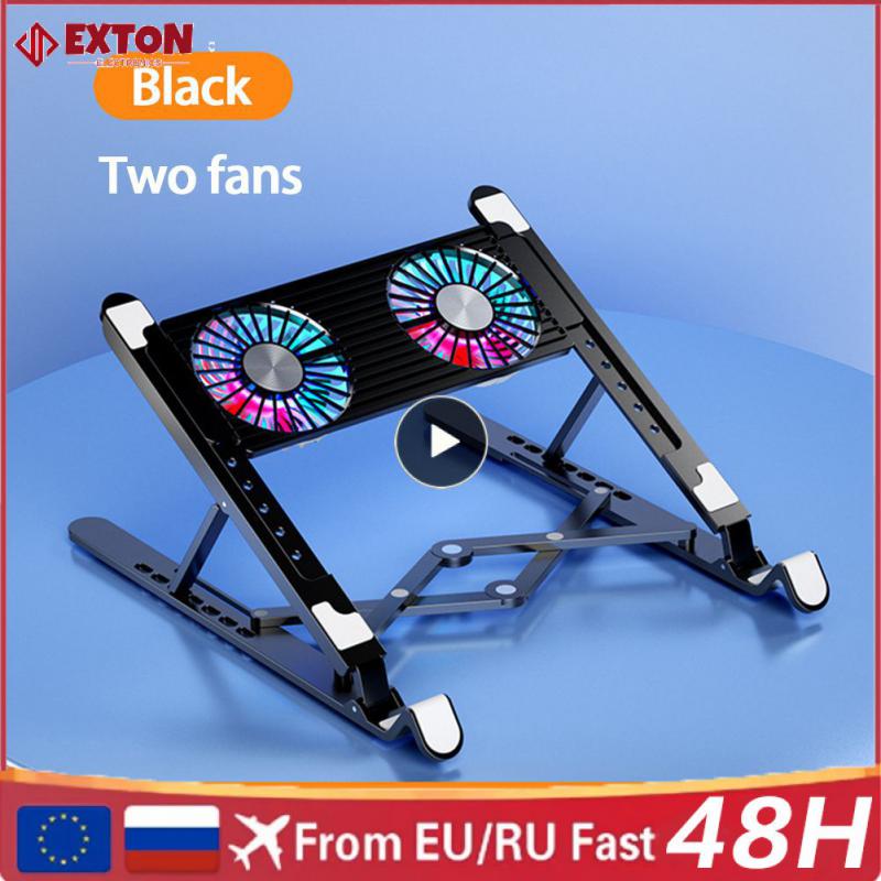 Gaming Cooler Laptop Stand Foldable Laptop Cooling Pad With 2/4 Fan Silent For Macbook Laptop Cooler Notebook Accessories LOL OW