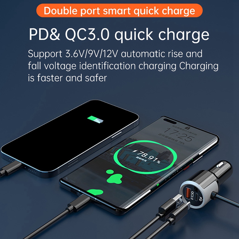 Bluetooth Bluetooth FM Transmitter Audio Adapter For Car With Color Screen QC 3.0 PD Aux Hands-Free ddmysmile Calls For Car Bc73 Smile