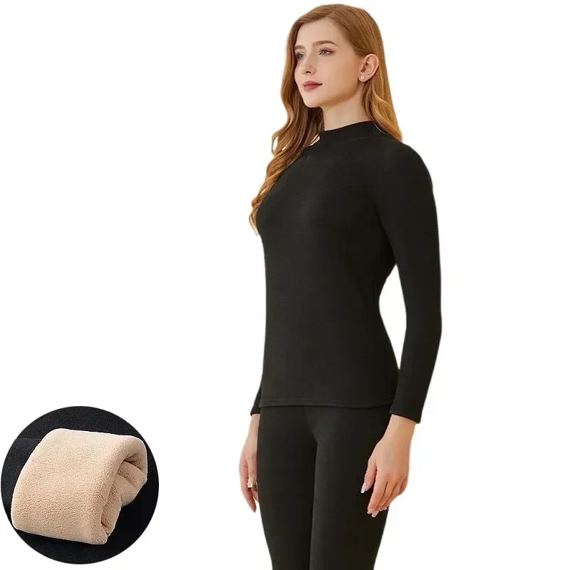 Panties 2 Layer Pieces Winter Thermal Clothing Keep Men Warm Undershirts Elastic ddmysmile First Mock-Neck Under Underwear New And Smile