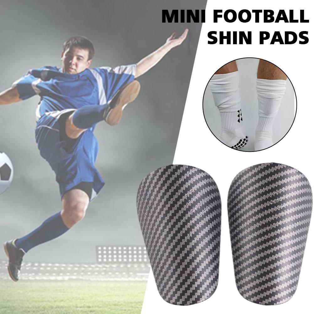 1 Pair Mini Football Shin Pad Wear-resistant Shock Shank Leg Portable Lightweight Protector Training Soccer Absorbing Board W8P5