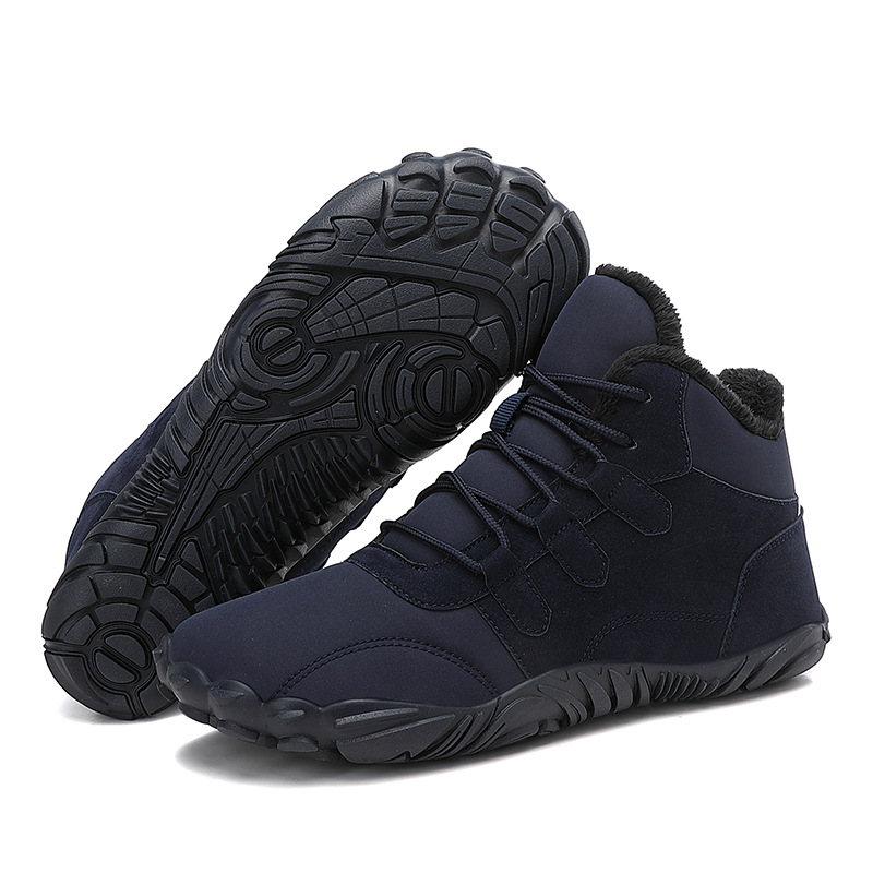 Outdoor winter snow boots, men's waterproof shoes, women's thick hot veet warm and non slip cotton boots