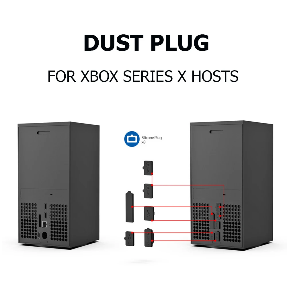 Dust ddmysmile Game Cover Console Dustproof Suit Kit For Xbox Series X Dust Plug Mesh Net Smile