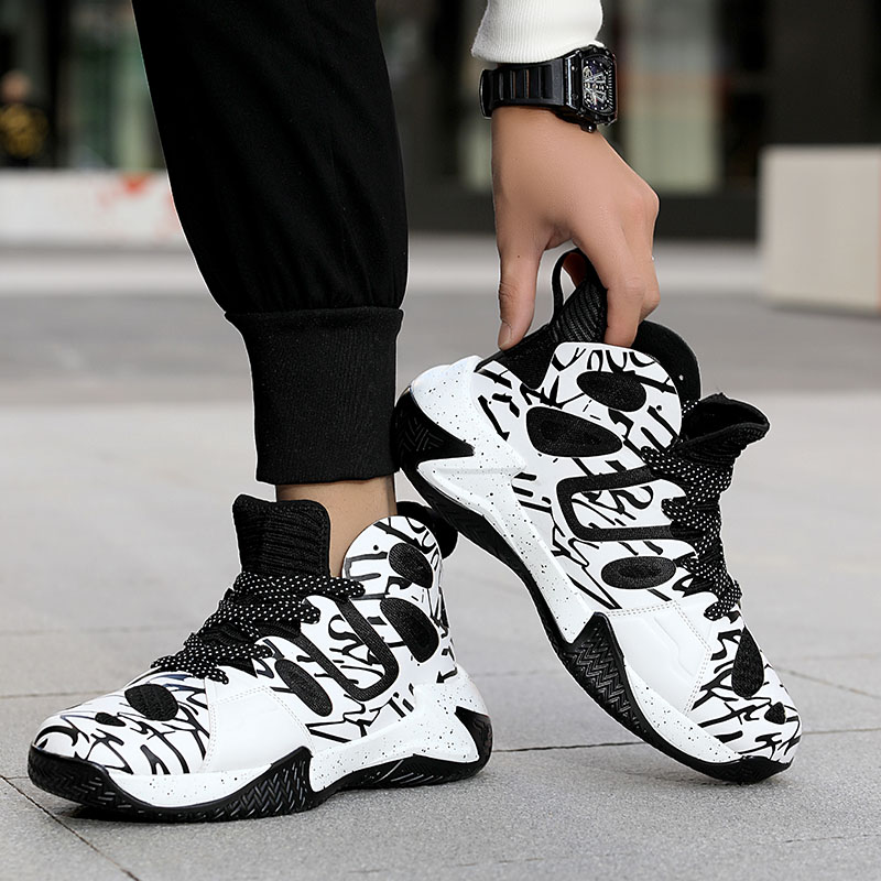 2024 new youth basketball shoes fashion personality fashion shoes outdoor sports casual male shoes student running shoes