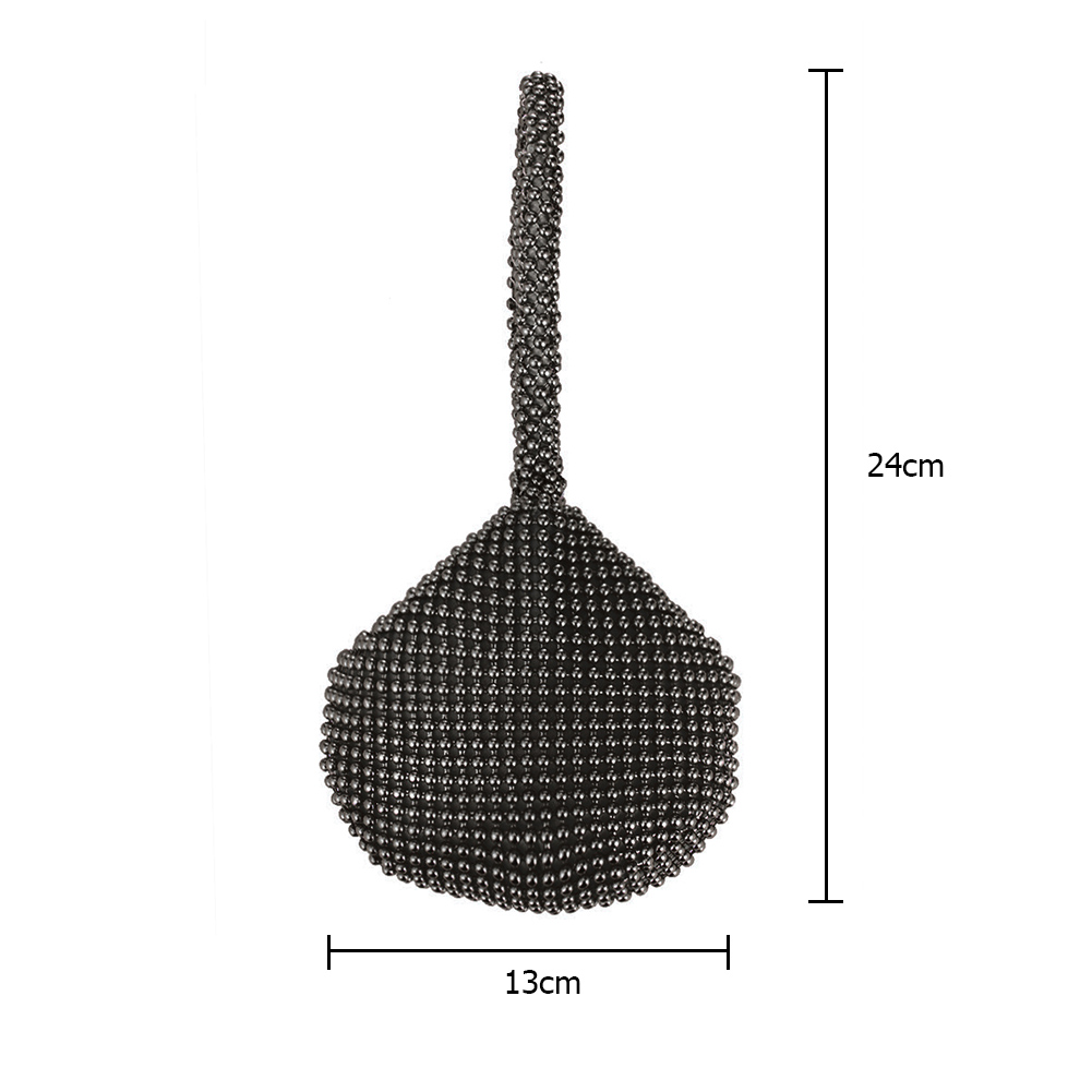 Fashion Women Clutch Purses with Zipper Metal Evening Clutch Irregular Shape Clutch Purse for Bridal Wedding Party