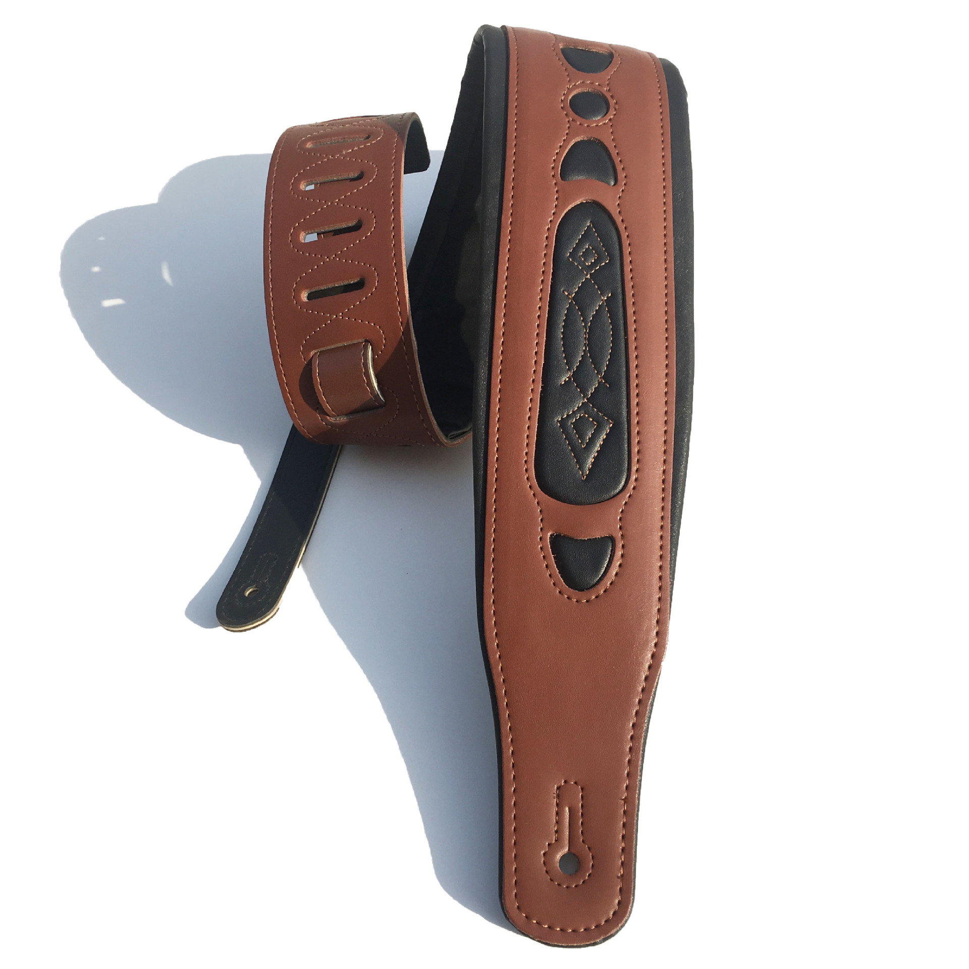 Strap Guitar Adjustable Leather Soft Widen Thicken ddmysmile Durable Shoulder Belt For Electric Acoustic Bass Wooden Guitar 2 Color Option Smile