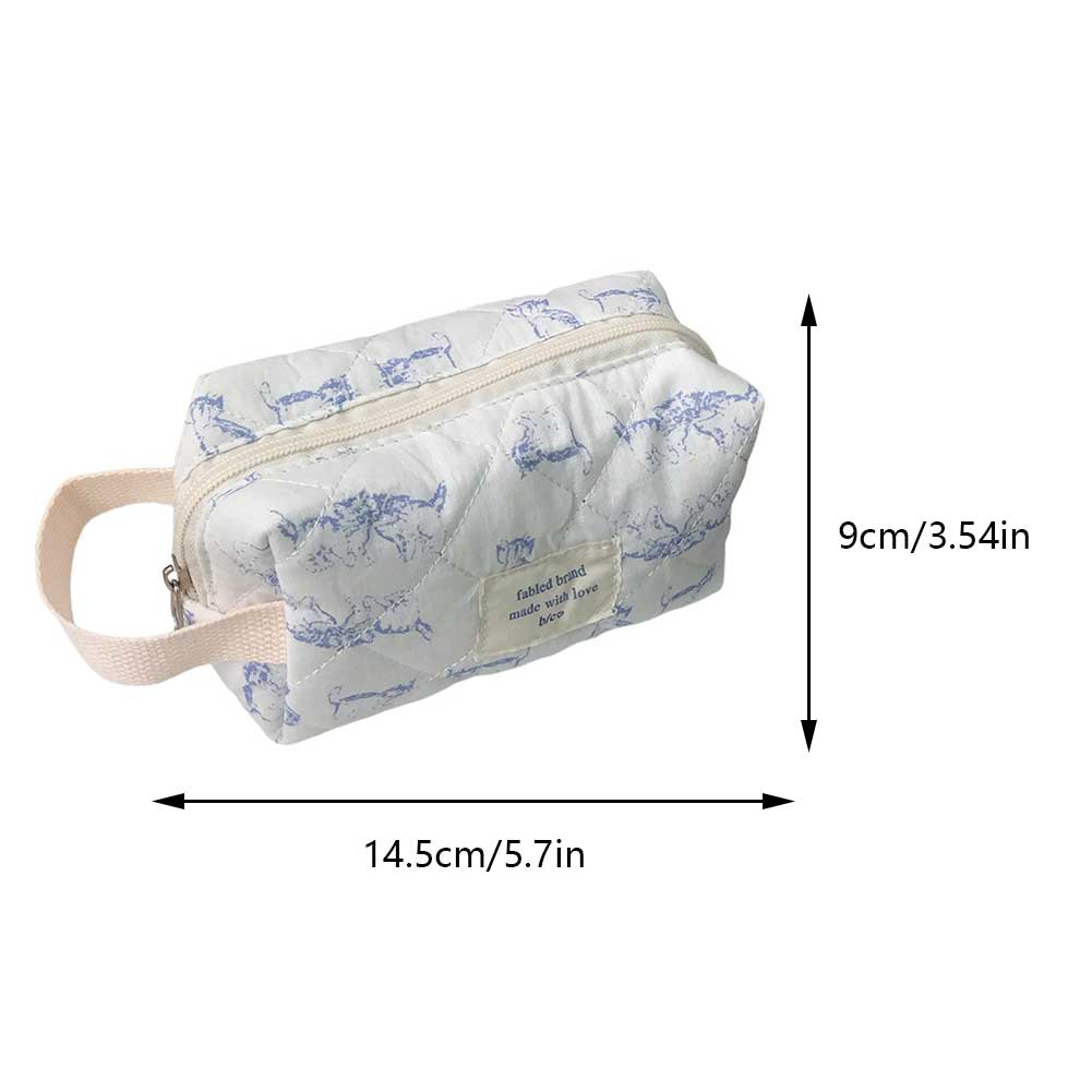 New ral for Women Pouch Organizer Girls Quilted Kits Female Travel Cosmetic Case Makeup Bag
