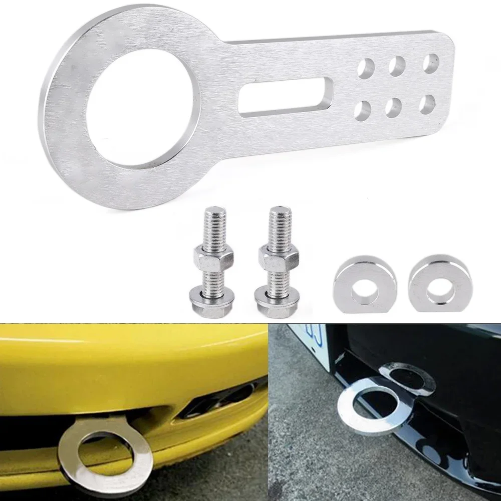 Civic Trailer Hitch For Honda Vehicle Rescue Trailers Tools Universal Racing Rear Tow Hook Aluminum Alloy Towing Bars Hook smile