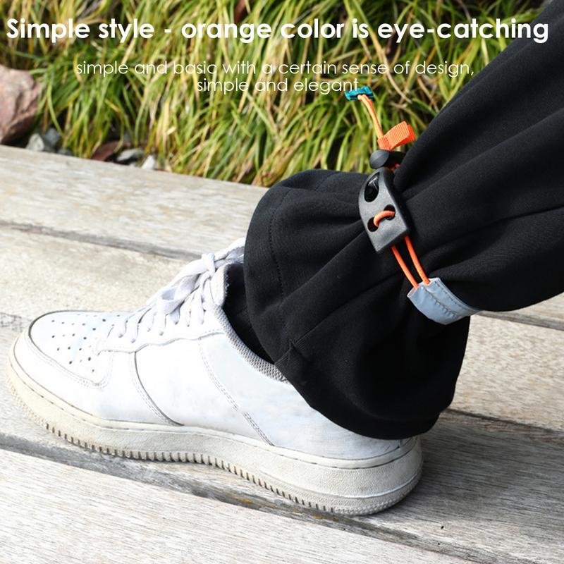 Bike Pants Cuff Strap 2pcs Pant Protector Leg Shield Reflective Safety Belt Cycling Accessories Sports Gear For Mountain Bike