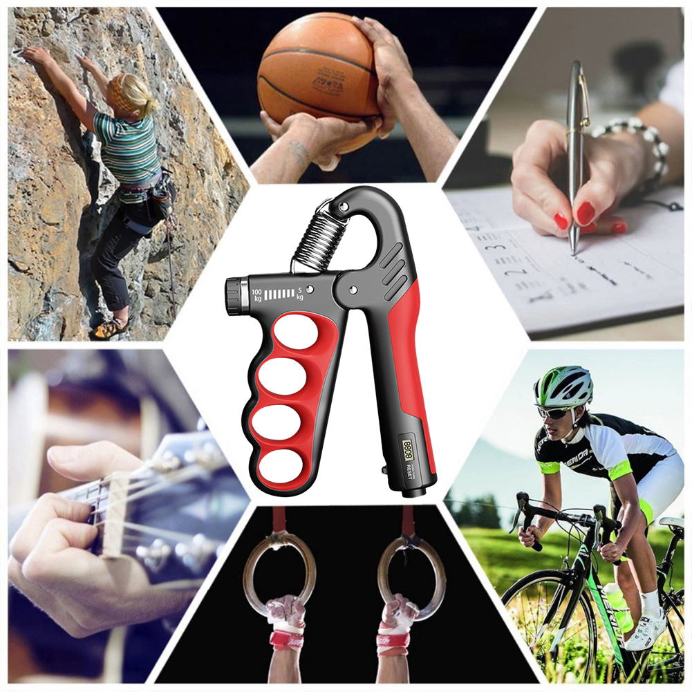 5-100 KG Hand Grip Strengthener Grip Strength Trainer Non-Slip Gripper for Men Women for Musicians Athletes Hand Injury Recovery