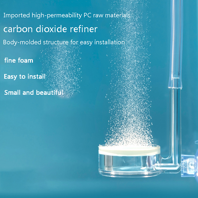 Aquarium CO2 atomizer transparent diffuser purifier integrated PC material special ceramic plate fish tank