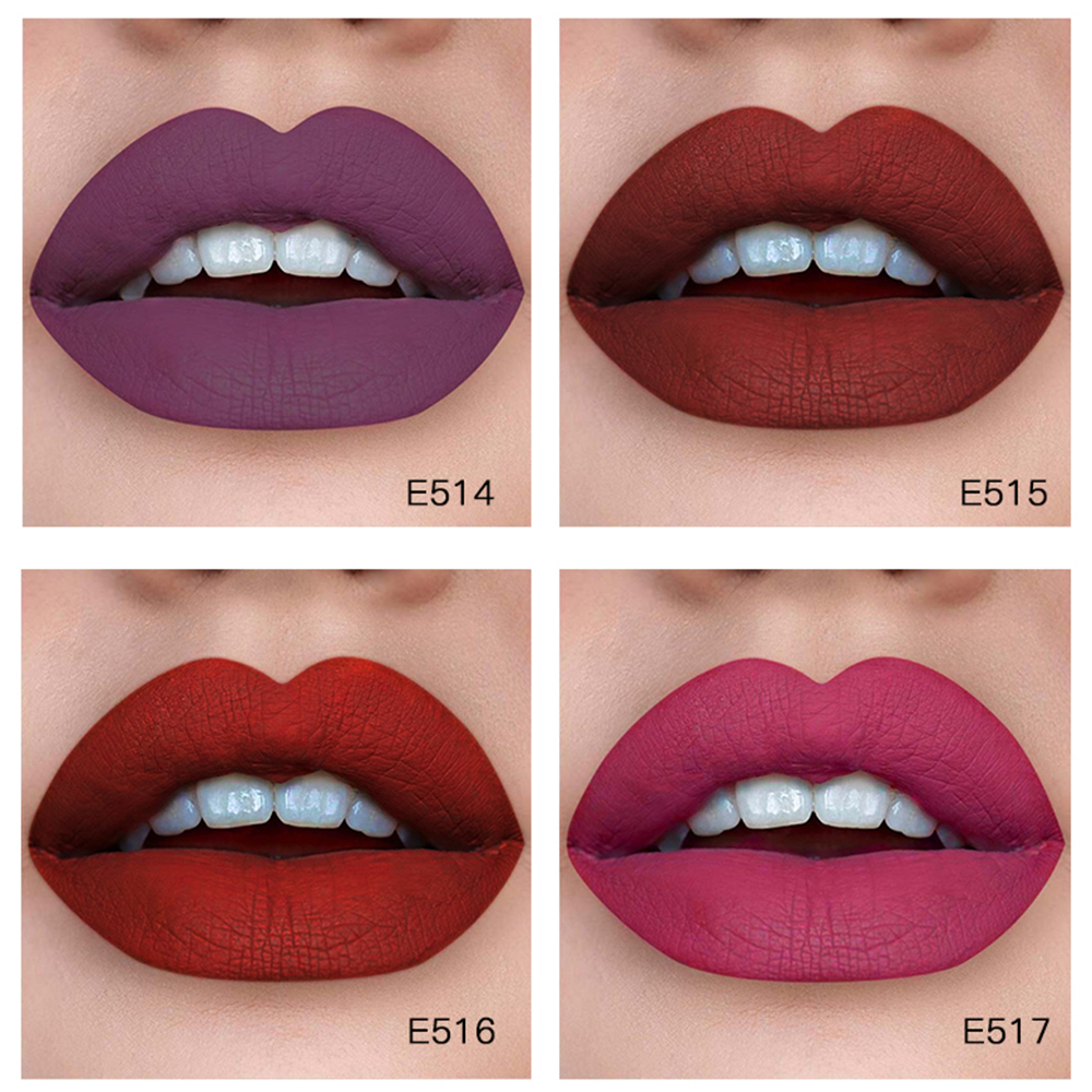 Matte Liquid Lipstick 1/3Pcs Waterproof Red Veet ddmysmile Lip Makeup Tattoo Long Lasting Lip Gloss Tint Matte Lipgloss Tube Cosmetics Smile