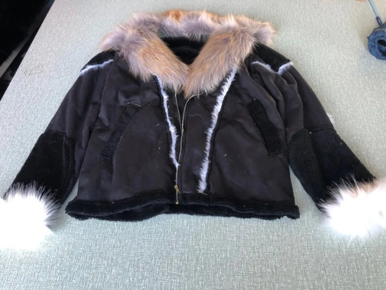 Plush artificial leather winter coat mens clothing big fur collar long sleeved jacket thick warm winter fur coat jacket 5XL 4XL 241111