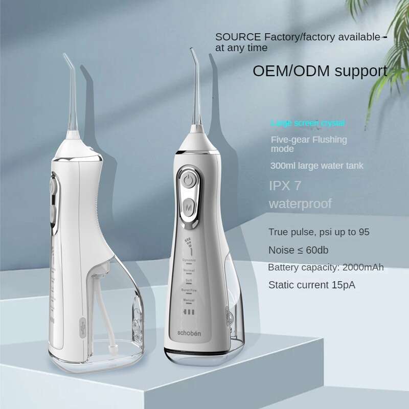 shanshi Dental sser Pick oral irrigator 5 Modes Cordless Portable 300ML Tank Water Teeth Cleaner ssing Cleaning Pic
