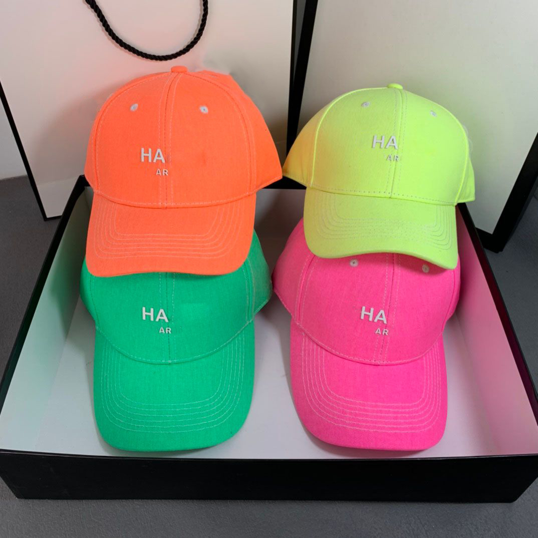 Designer Ball Caps For Women's Luxury Cotton Casquette Candy Colour Baseball Cap Holiday Travel Sun Protection