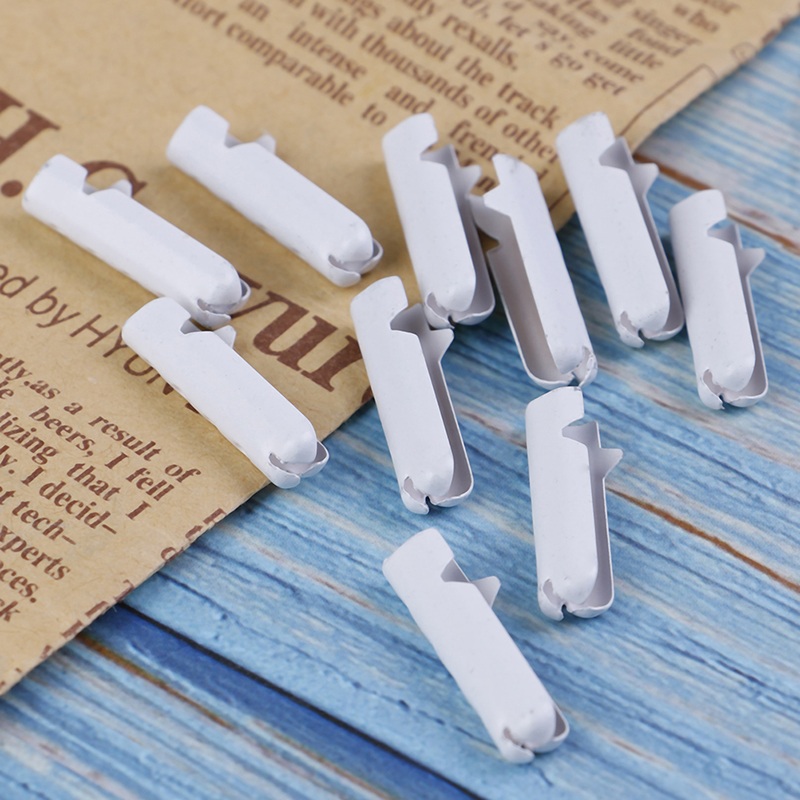 20PCS/lot White Round Bullet Aglets Shoe Lace Tips Replacement Head For Women Men Shoestrings For DIY Shoelaces Accessories