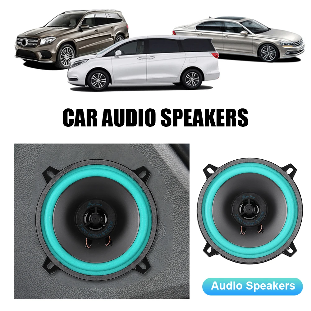 4/5/6 Inch 100W/160W Universal Car HiFi Coaxial Speaker Vehicle Door Auto Audio Music Stereo Full Range Frequency Loudspeaker