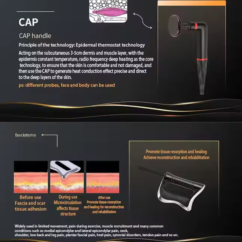 Upgrade 448k Black Diamond Fiber Nourishing skin tightening muscle relaxation Anti cellulite Instrument