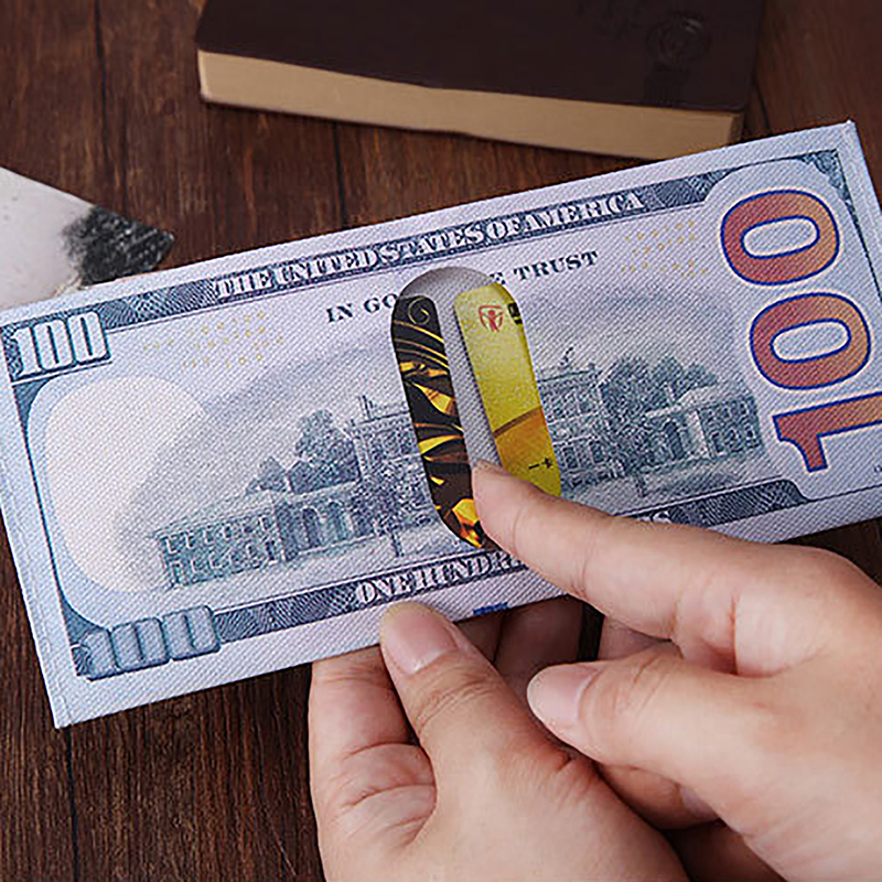 1pc Men Money Canvas Wallets Credit ID Card Holder Bags Purses Currency Notes Pattern Insert Picture Cash Coin Dollars Wallet