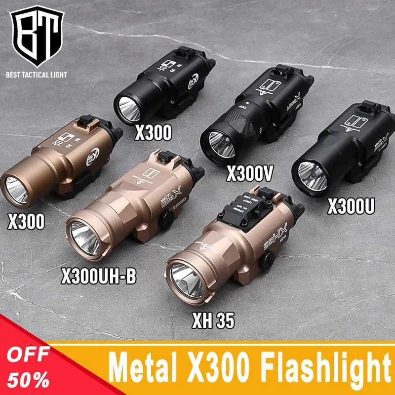 WADSN Metal Surir SF Tactical X300U XH35 X300UH-B flashlight pistol light strobe Glock 17 18 19 gun accessories 20mm rail W241112