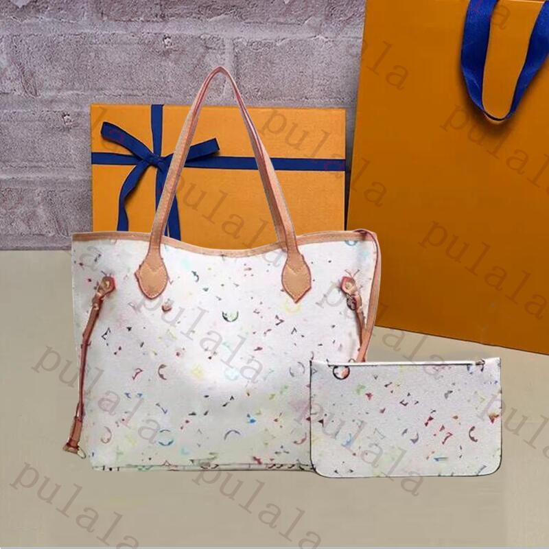 Good Quality Designer Tote Bags Luxury 2 Piece Set Handbag Women shoulder bag Fashion Old Flower large capacity Travel Beach Bag lady totes With clutch wallet Purse