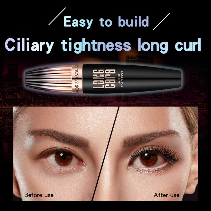 Premium Quality Formula Long-Lasting Fee ddmysmile Clump-Free Innovative No Flake Mascara Big Brush Long Lashes Exquisite Length Smile