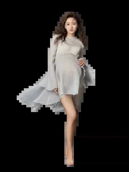 Maternity Dresses Womens Photography Props Perspective Pregnant Dress Elegant Pregnant Dress Studio Shoots Clothing Photos Props Q240413