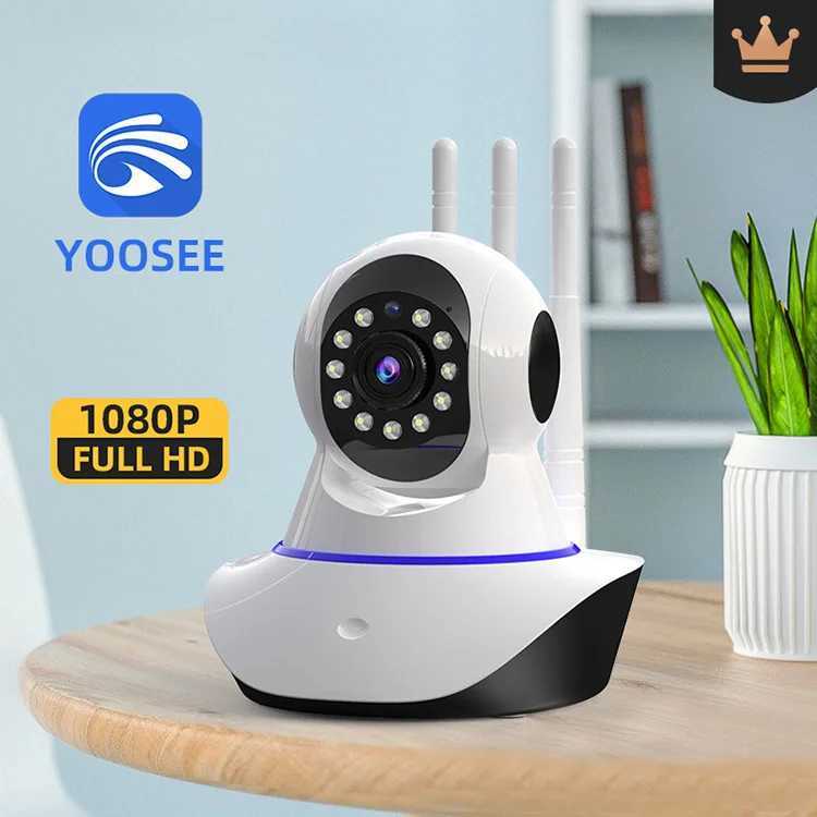 IP Cameras 2MP 1080P Yoosee/V380/YiLot APP Wireless PTZ IP Dome Camera 3 Antena Auto Tracking CCTV Baby Monitor 240413
