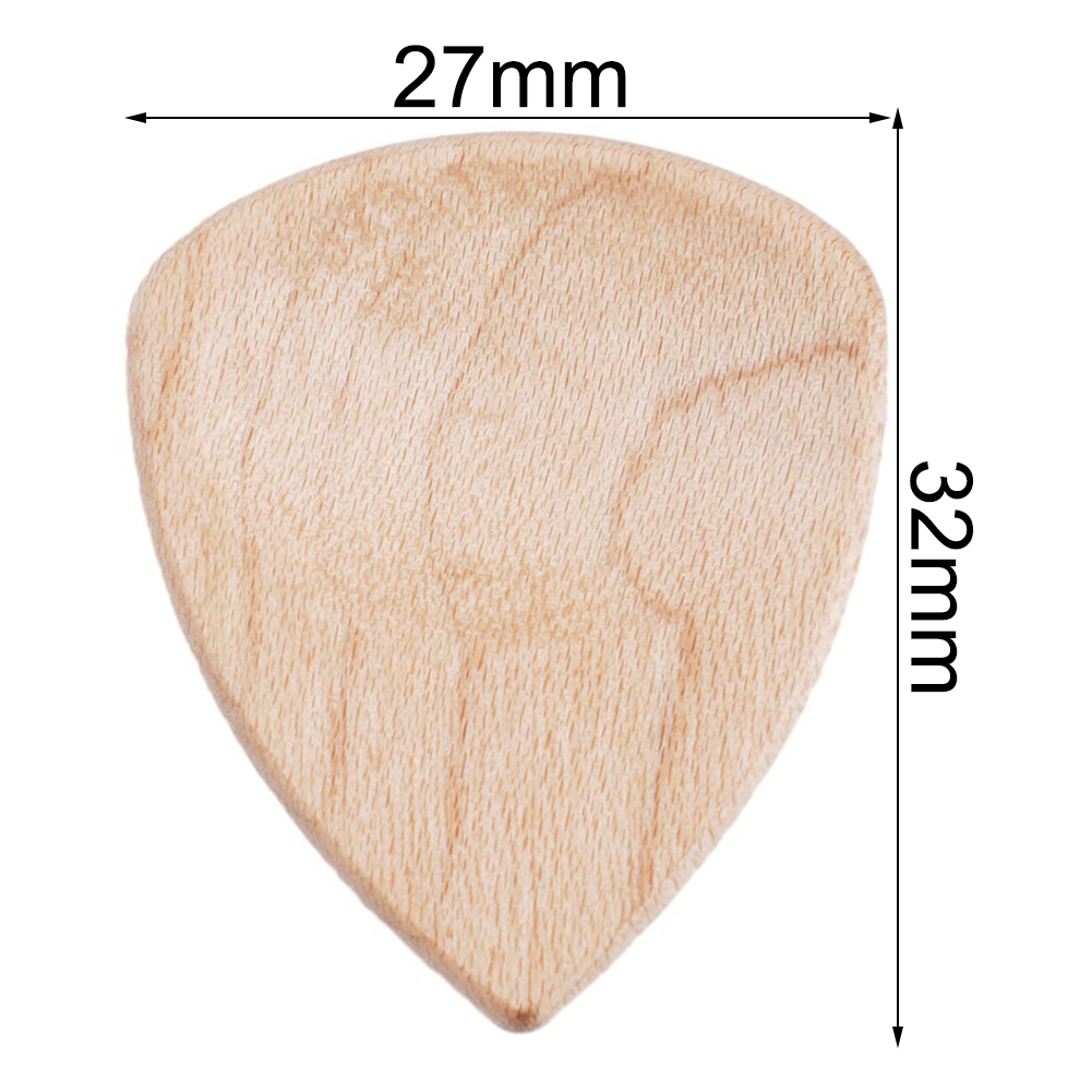 Hand Sanded Wooden Acoustic Guitar Picks, Red Sandalwood Rosewood Colors, Smooth, Ideal for Guitar Enthusiasts