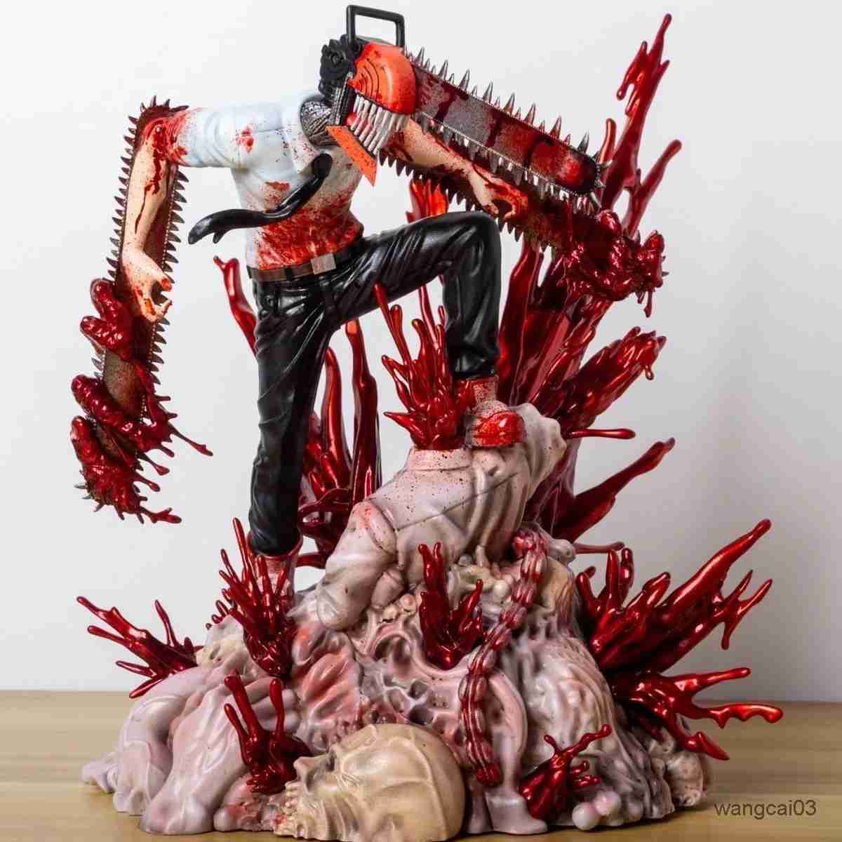 Action Toy Figures 29CM Japanese anime characters Chains man Figures 1/7 PVC Action Figure Collection Model Doll Decoration Toys for Gift