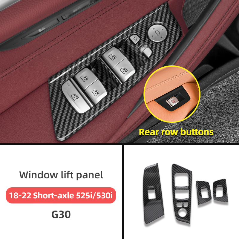 Lift LHD Car Window Switch Panel For G30 G20 X5 G05 Door Cover Trim Accessories Interior ddmysmile X3 G01 X4 G02 Ix3 F30 X1 F48 Smile
