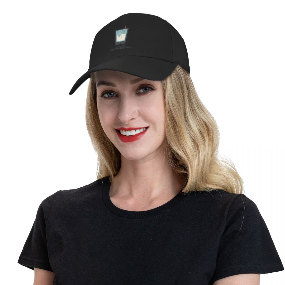 - White The Lebowski Big Russian - Careful Man, There_s a Beverage Here Baseball Cap western Hat For Men Women's smile - - Man, - - Man, - - Man,