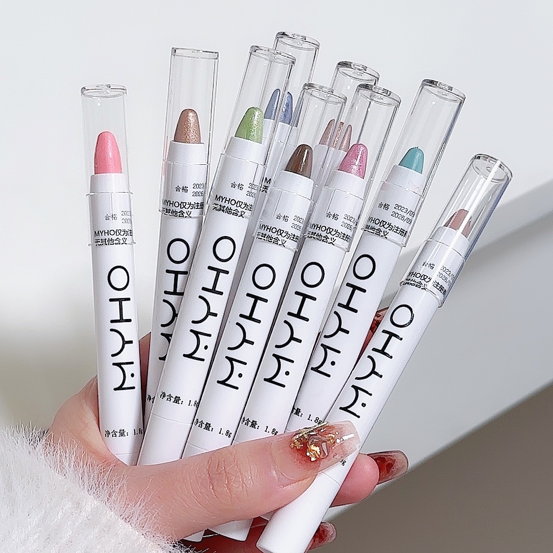 Eye Smoky ddmysmile Matte Black Shadow Lying Silkworm Highlighter Pen Korean Eyes Makeup White Pearl Brightening Glitter Eyeshadow Stick Smile