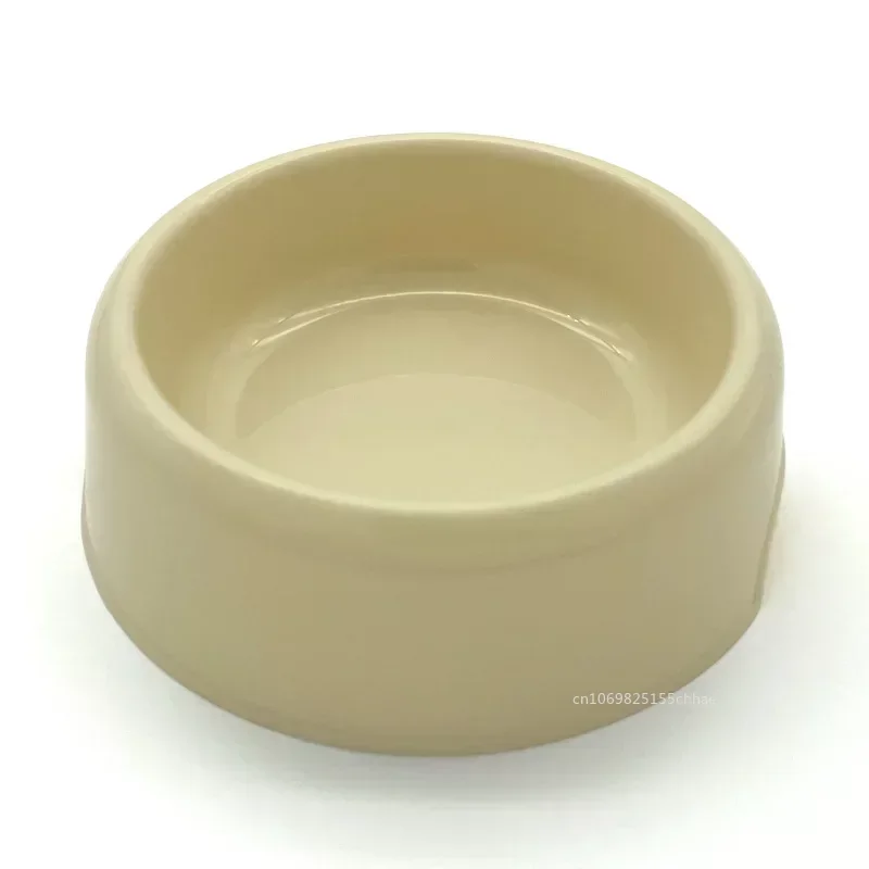 Nordic Style Pet Plastic Bowl Solid Color Simple Round Mouth Dog Bowl Small Fresh Dog Food Set Cat Pet Bowl Dog Accessories