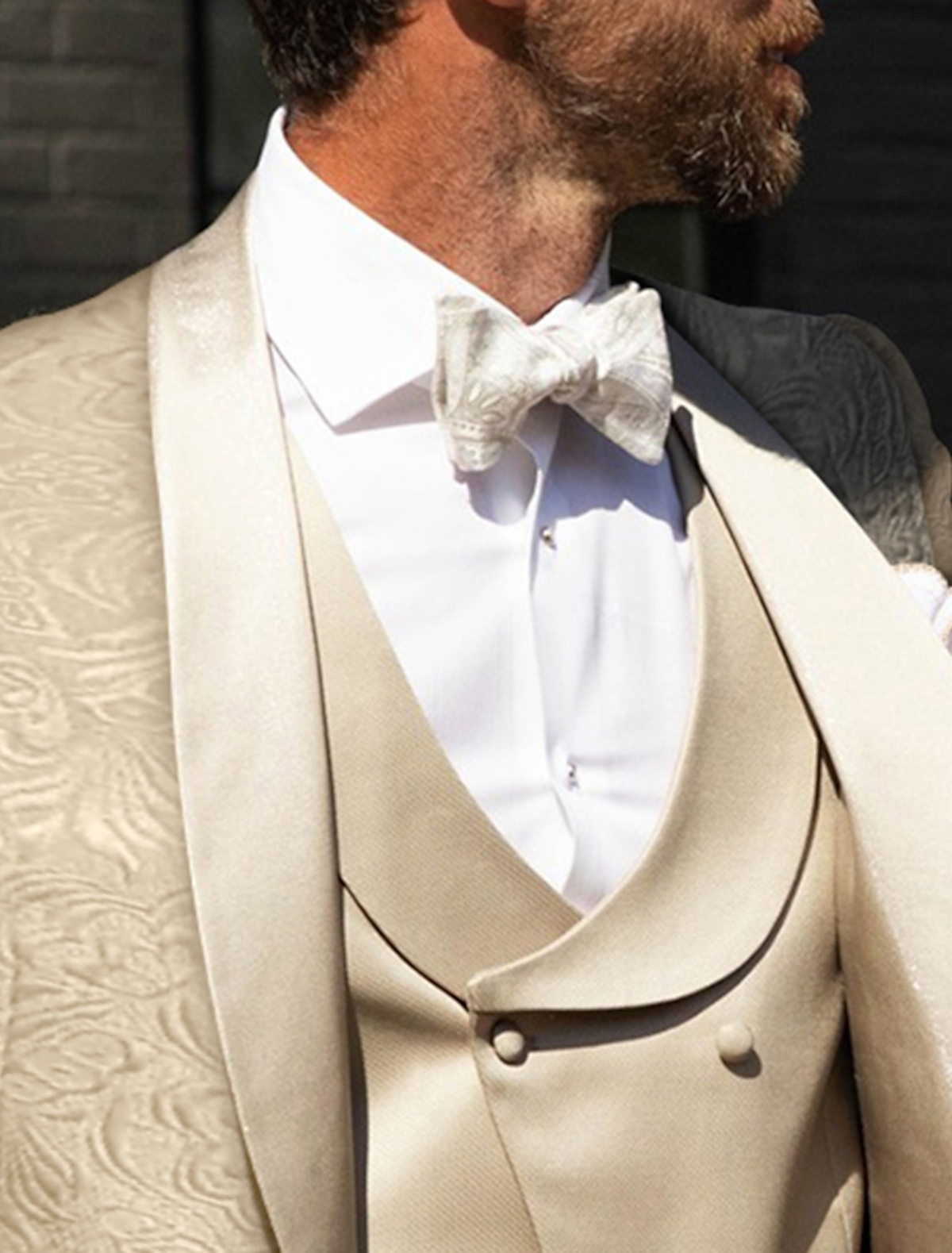 Elegant Men's Tuxedos Blazer Wedding Shawl Lapel Single Breasted Ceremony Formal Groom Wear Party Birthday Pants Suits Vest 3 Pieces Set Custom M