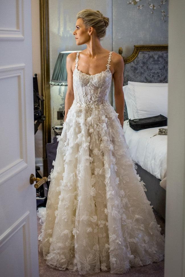 Romantic Ball Gown Wedding Dresses 2024 Sweetheart with Lace Appliques Beaded Bridal Dress Detachable Sleeve Tulle vestidos de novia 04