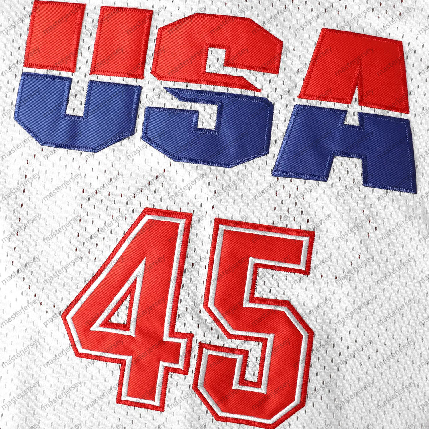 Men's Basketball Jersey Movie Mesh Letters & Numbers 45 TRUMP Sweatshirt - Embroidered , Crew Neck Sleeveless Training Vest, Loose Fit Athletic T