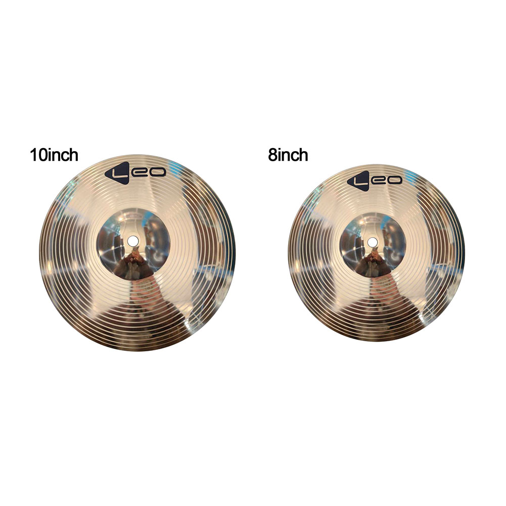 Hi-Hat Jazz Cymbal For Professional Players 8 10 Inch Clear Tones Jingle Sound Loud Tones Melodious Shiny Durable