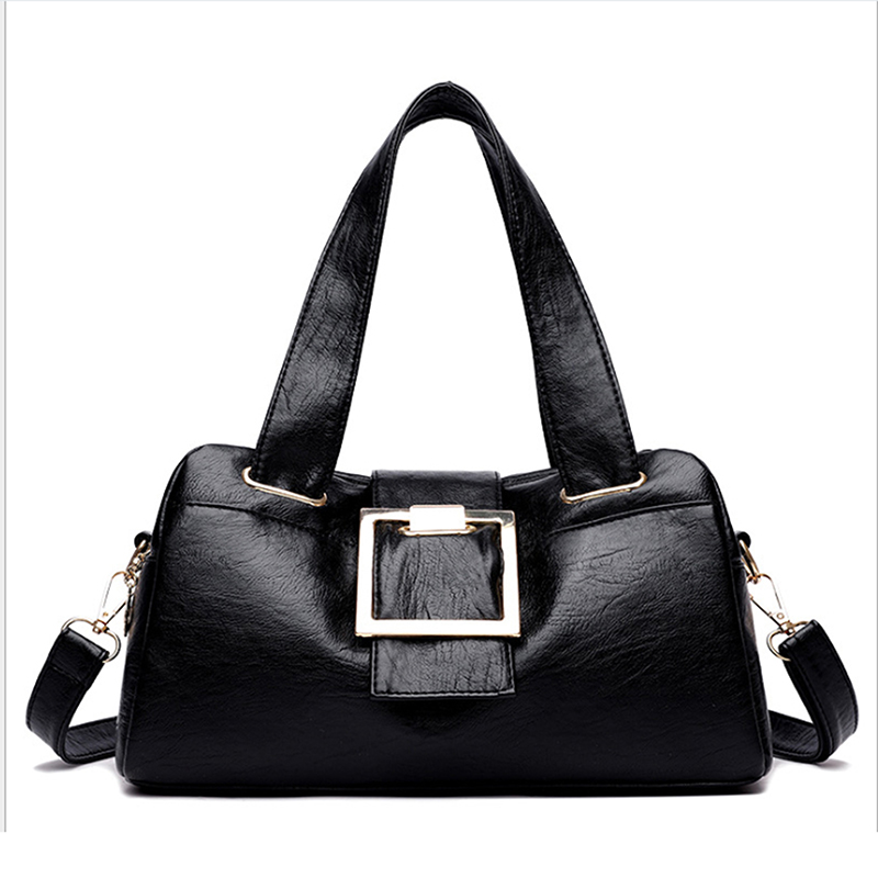 Women Leather Handbags Vintage Soft Leather Female Crossbody Shoulder Bags Designer Brand Ladies High Capacity Top-Handle Bags