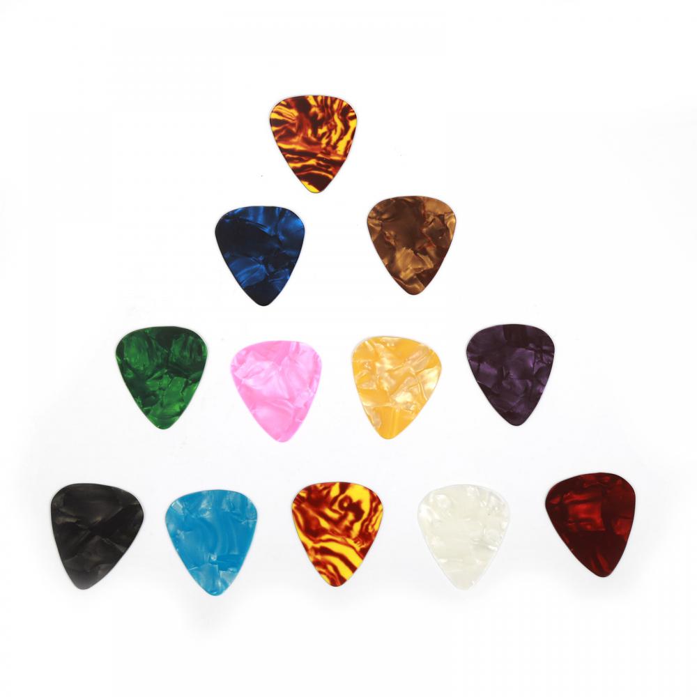 100 PCS New 0.46mm Tool Kit Guitar Tuner Plectrum Holder Picks Ukulele Bass Paddle Tuning Mediator Case Parts Accessories