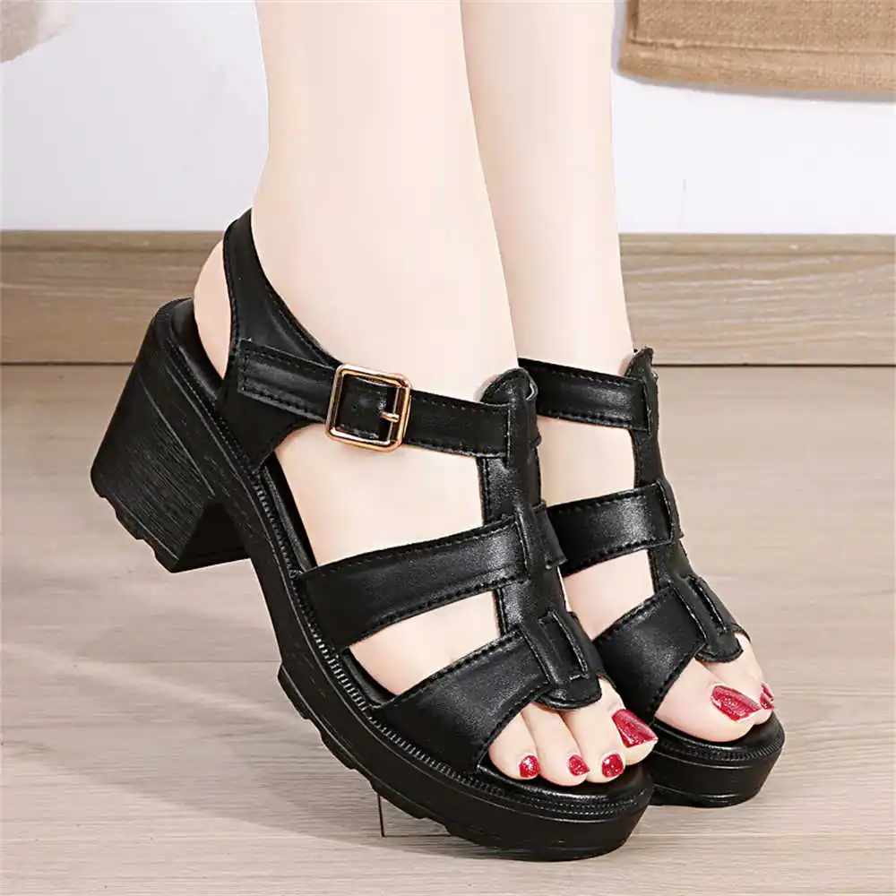 Anti-slip Mid Heels Flat Women's Sandals Tenis New Fast Shoes Slippers For The Beach Sneakers Sports Tenes Team
