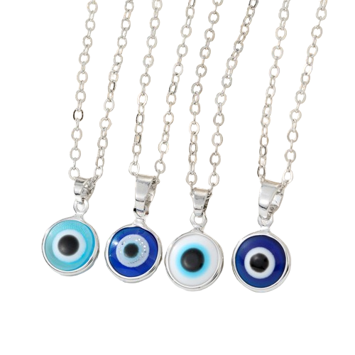 Fashion Colors Evil Eyes Pendant Necklace Turkish Eye Chains Choker Necklaces Clavicel Chains for women jewelry
