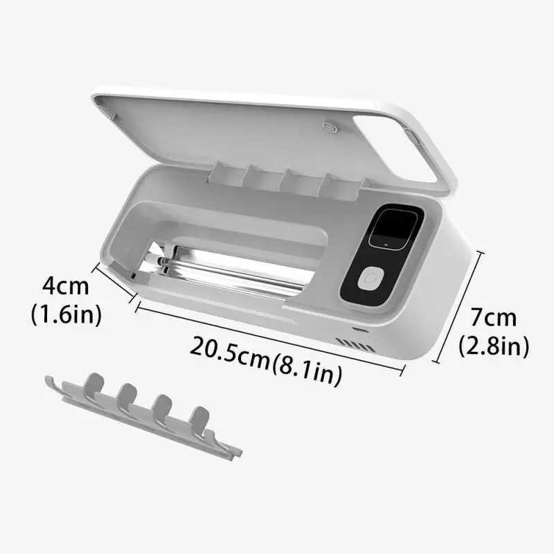 Toothbrush Sanitizer Rechargeable Uv Toothbrush Holder Uv Sterilization Fast Drying Uv Toothbrush Sterilizer Bathroom Accessories Wall-mount 240413