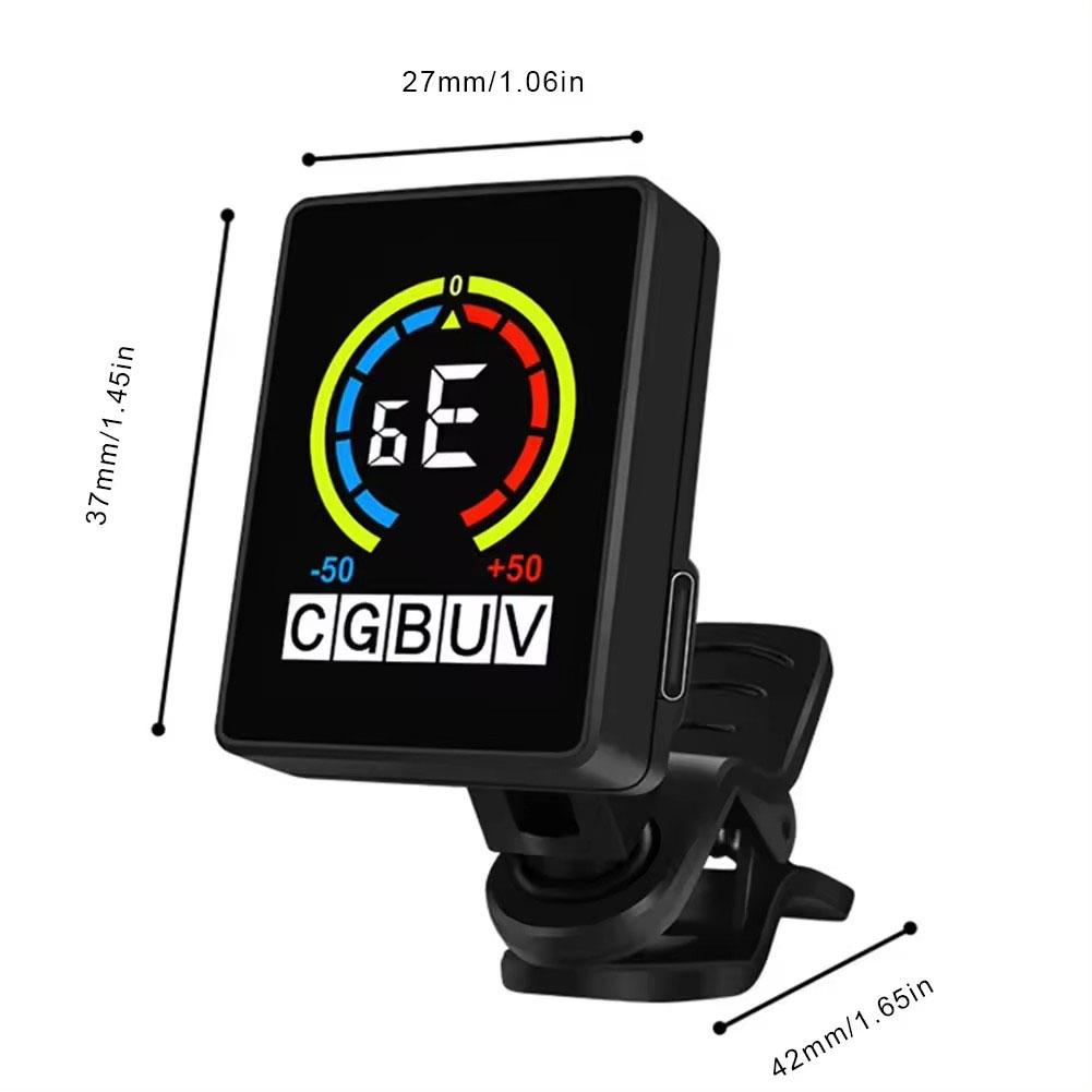 Tuner Headstock Guitar Micro USB Charging Tuner ddmysmile Tuner For Acoustic Electric Guitar Bass Mandolin Banjo Ukelele Accessories Smile