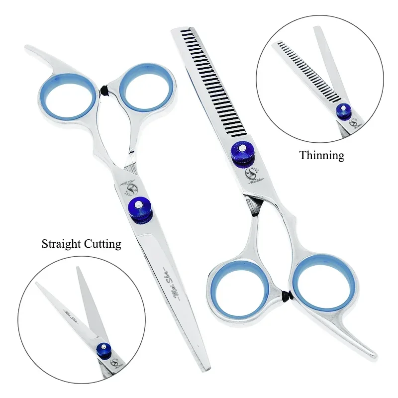de Grooming Pets Meisha Professional Scissors Set Straight Curved Shears Cat Dog Cutting Thinning Tesouras for Groomer B A