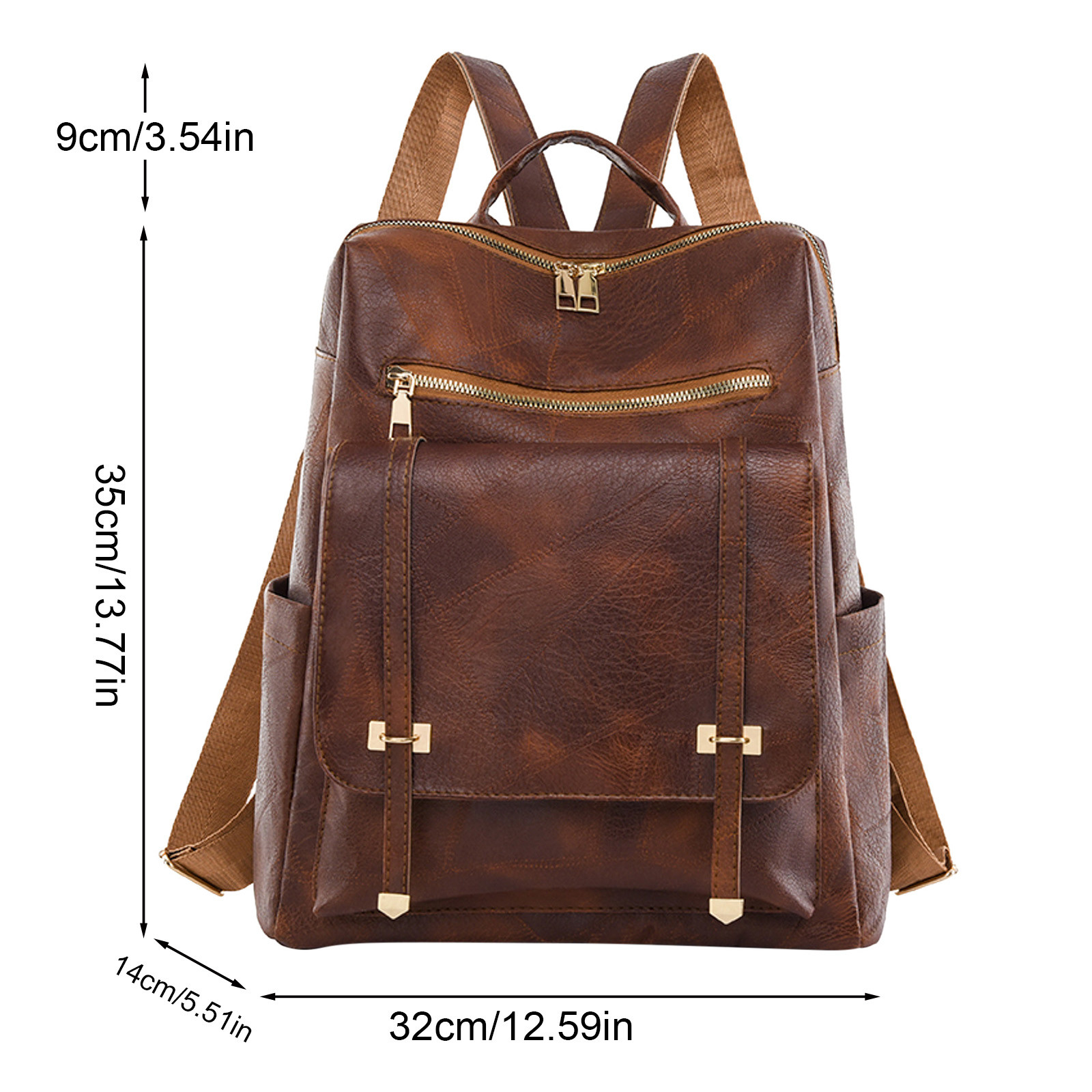 Leather Backpack Genuine Vintage Men Leather Bagpack Climbing Rucksack Male Large Hiking ddmysmile Ddmysmile Backpack Waterproof Travel Bags Woman Smi