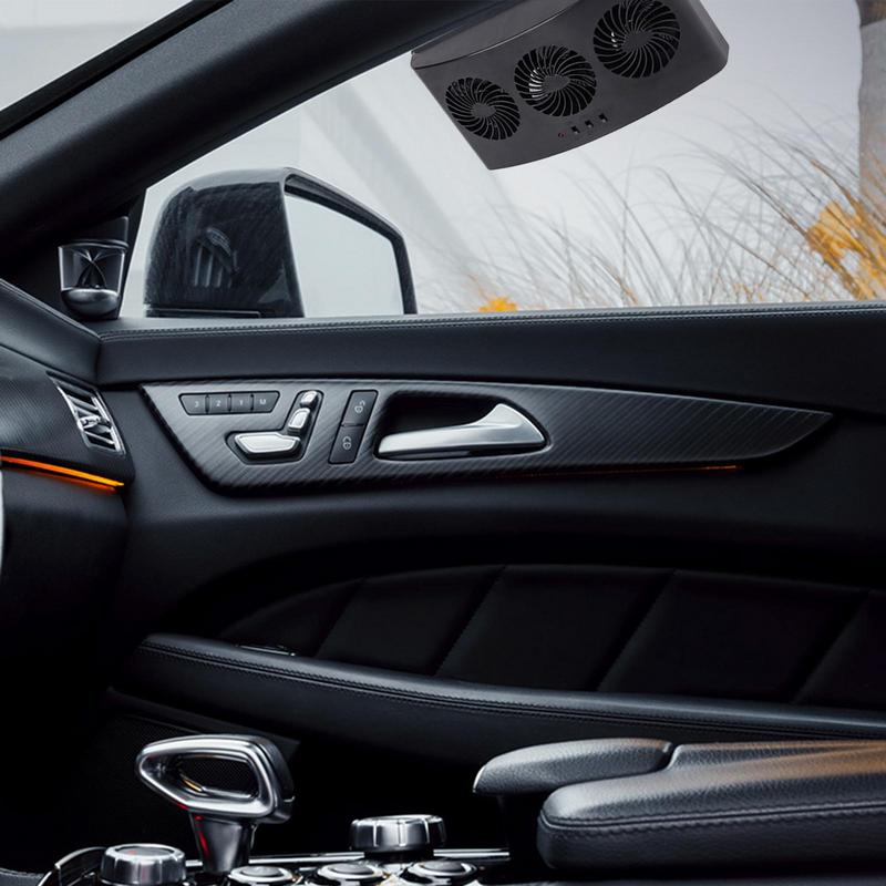 Car Fan Car Window Fan 5.5V,2.5W Double Head Fan Car 360 Degree Rotatable With 2 Speeds ddmysmile Car Cooler Fan Suitable For 12/24 Volt Smile