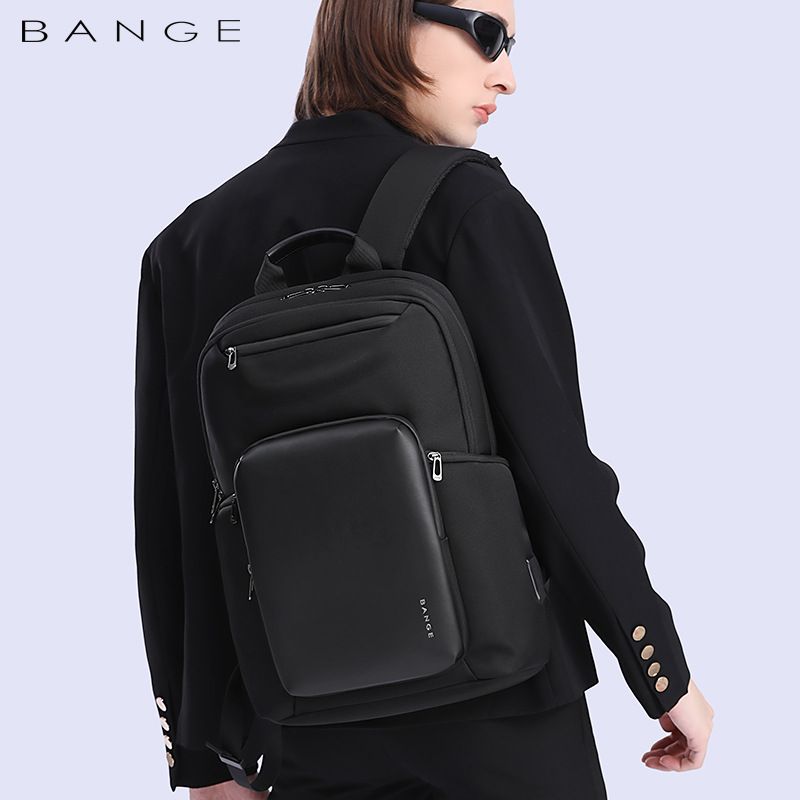 15.6 inch BANGE mochila Large Capacity Anti Theft Laptop Backpack Bags Waterproof Men's Backpack Travel Male Bag For Teenager smile