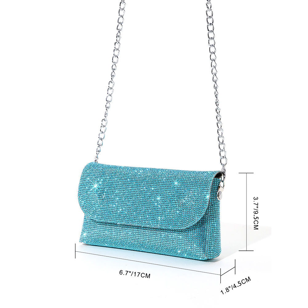 Fashion Women Evening Bag Brand Party Glitter Bag For Ladies Wedding Clutches Handbag Shoulder Bag Chain Bolsas Silver Purse