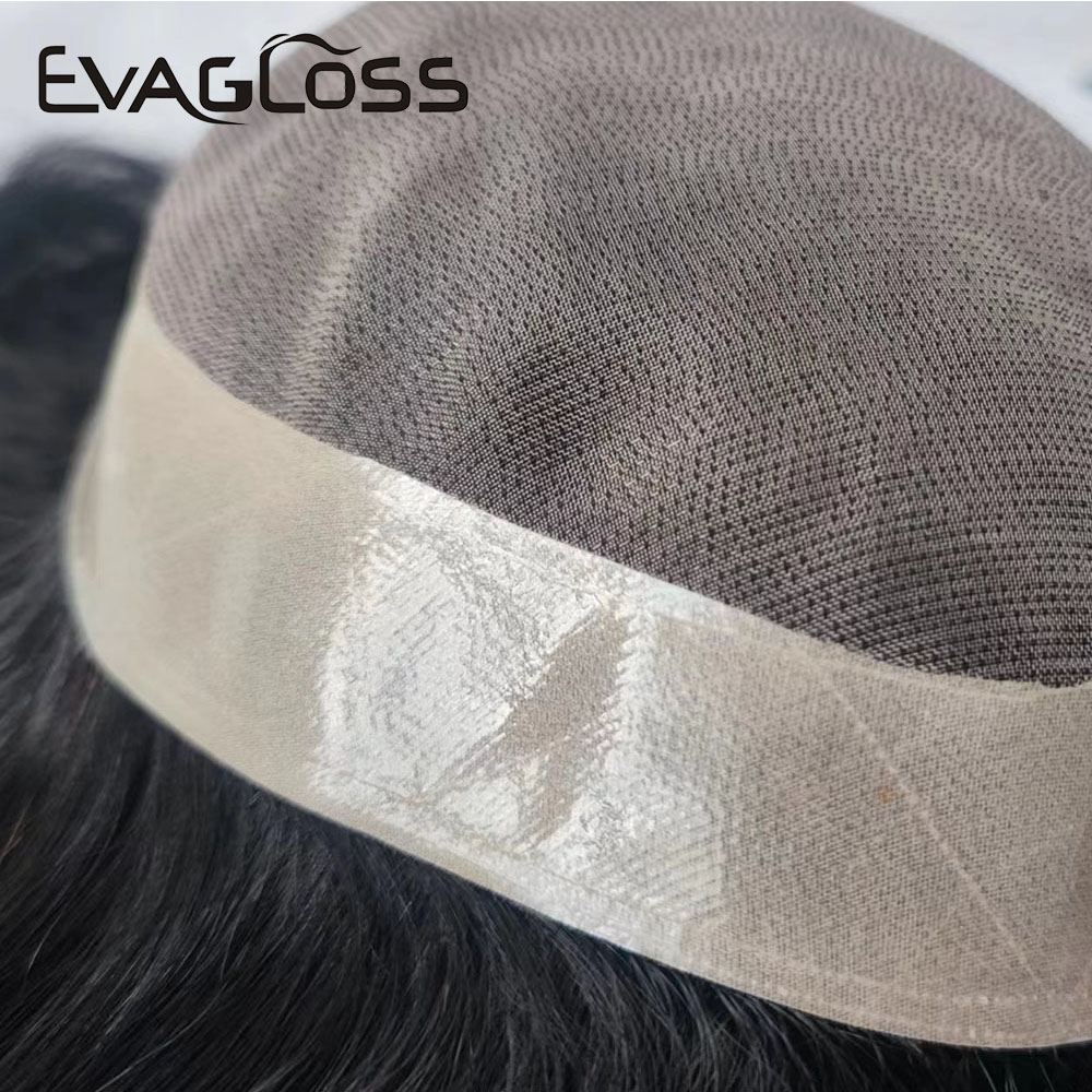 Mono Lace With Durable NPU Around Toupee Men Human Hair Wig Natural Straight Mono Hair Prosthesis Pieces ddmysmile Male Wig Natural Color Smile