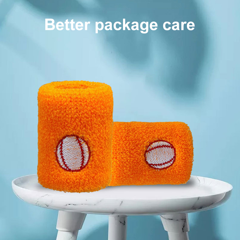 Kids Sports 1/2/3PCS Wristbands Children Wrist Sweatbands Sweatbands Accessories For Basketball Baseball Football Soccer Fiess smile